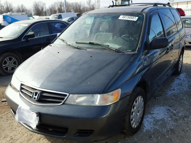 5FNRL18533B121082 - 2003 HONDA ODYSSEY LX BLUE photo 2