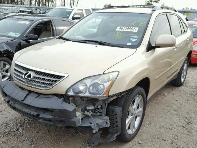 JTJHW31U482046724 - 2008 LEXUS RX 400H GOLD photo 2