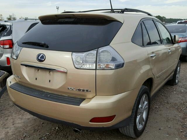 JTJHW31U482046724 - 2008 LEXUS RX 400H GOLD photo 4