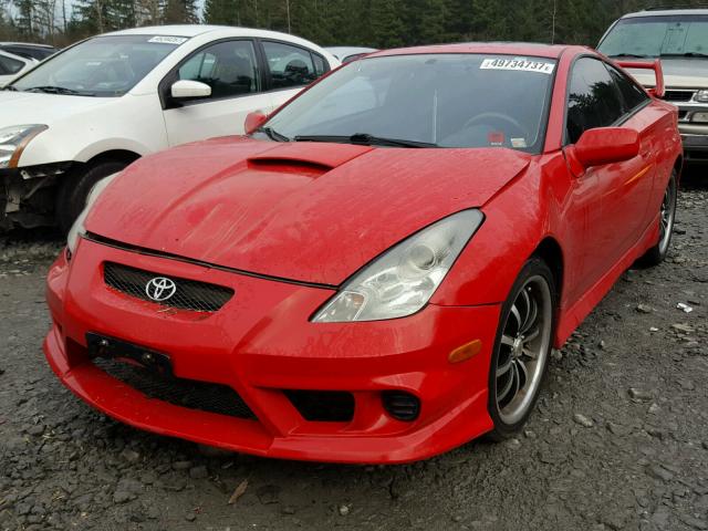 JTDDR32T530154188 - 2003 TOYOTA CELICA GT RED photo 2