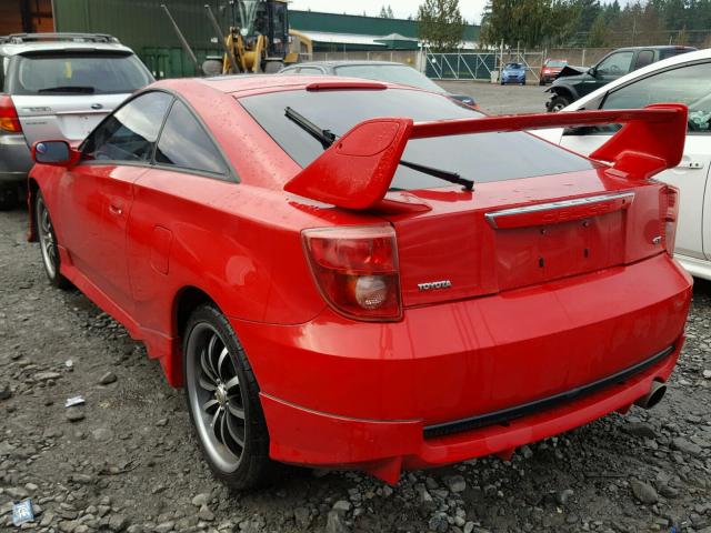 JTDDR32T530154188 - 2003 TOYOTA CELICA GT RED photo 3