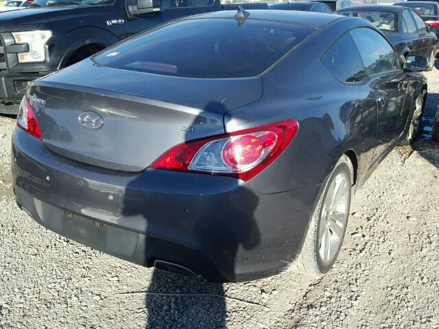 KMHHU6KH4AU006855 - 2010 HYUNDAI GENESIS CO GRAY photo 4