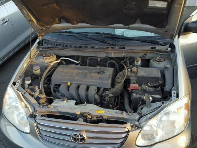 1NXBR32E53Z009343 - 2003 TOYOTA COROLLA CE GRAY photo 7