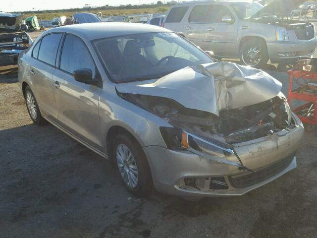 3VW2K7AJ9EM233914 - 2014 VOLKSWAGEN JETTA BASE GOLD photo 1