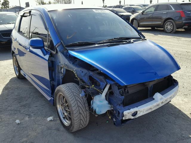 JHMGD376X8S008085 - 2008 HONDA FIT SPORT BLUE photo 1