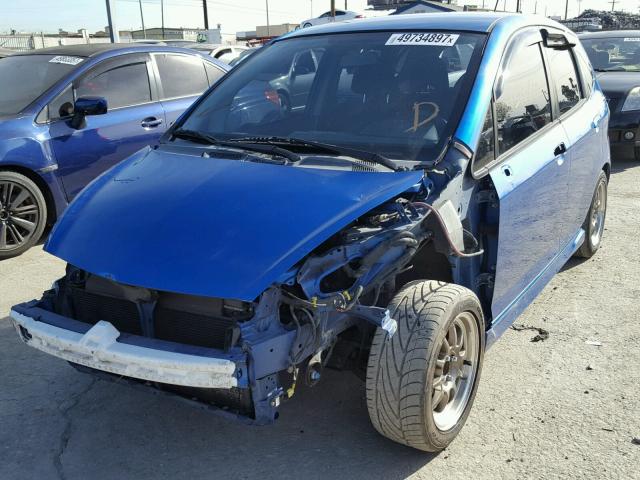 JHMGD376X8S008085 - 2008 HONDA FIT SPORT BLUE photo 2