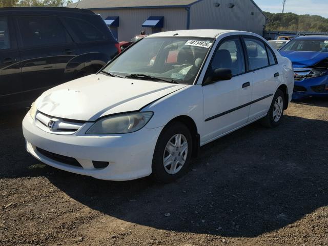 1HGES16394L016775 - 2004 HONDA CIVIC DX V WHITE photo 2