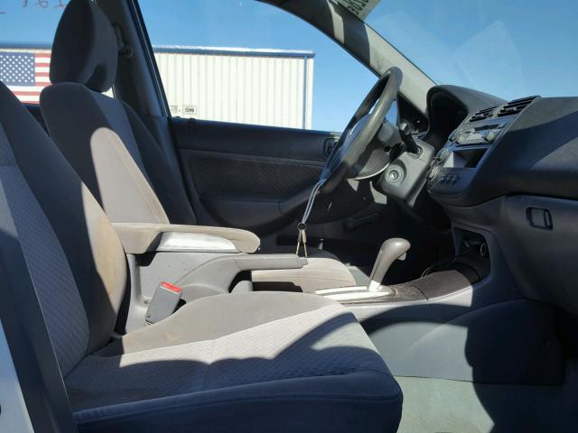 1HGES16394L016775 - 2004 HONDA CIVIC DX V WHITE photo 5