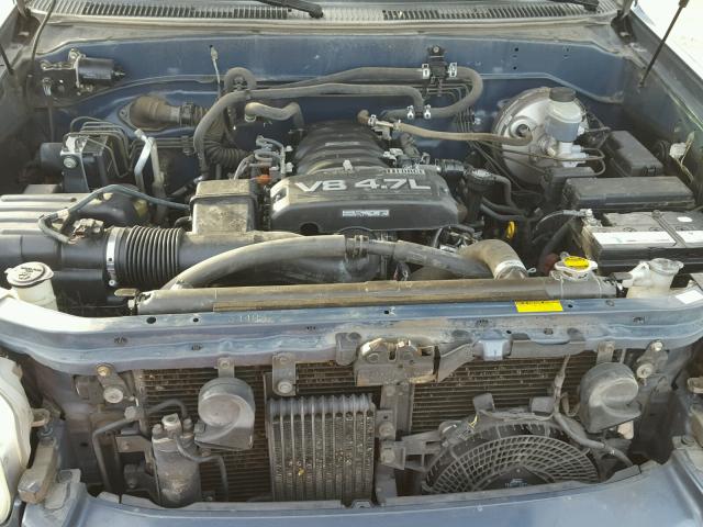 5TDZT34A47S294383 - 2007 TOYOTA SEQUOIA SR BLUE photo 7