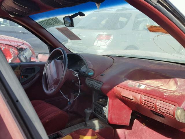 1G1LT53G2ME114626 - 1991 CHEVROLET CORSICA LT RED photo 9