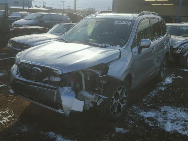JF2SJGDC2FH510056 - 2015 SUBARU FORESTER 2 SILVER photo 2