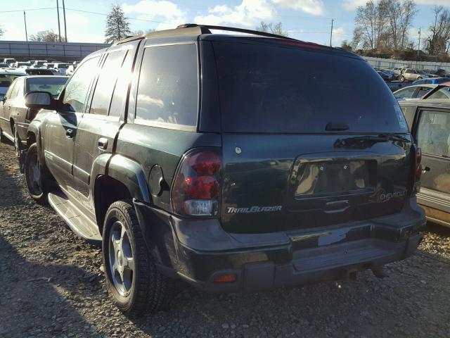 1GNDT13S842211279 - 2004 CHEVROLET TRAILBLAZE GREEN photo 3