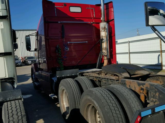 4V4NC9TJ35N388233 - 2005 VOLVO VN VNL RED photo 3