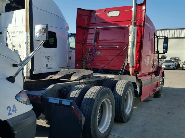 4V4NC9TJ35N388233 - 2005 VOLVO VN VNL RED photo 4