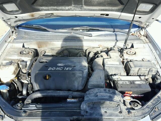 5NPET46C98H400837 - 2008 HYUNDAI SONATA GLS SILVER photo 7