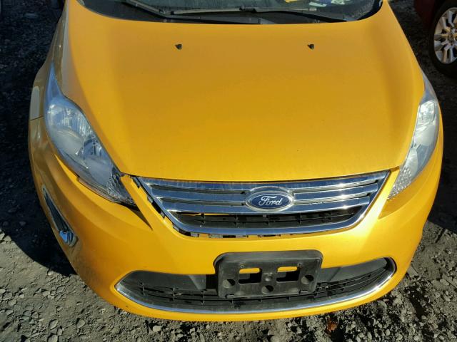 3FADP4CJ1CM172019 - 2012 FORD FIESTA SEL YELLOW photo 7