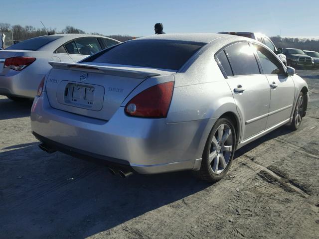 1N4BA41E87C846074 - 2007 NISSAN MAXIMA SE SILVER photo 4