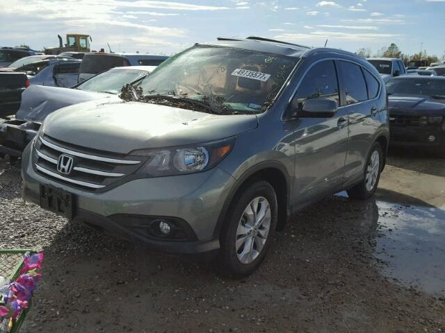 JHLRM3H79CC004018 - 2012 HONDA CR-V EXL 绿色 照片 2