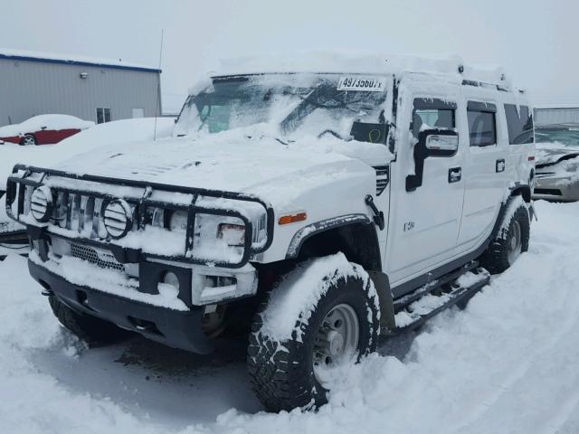 5GRGN23U44H111229 - 2004 HUMMER H2 WHITE photo 2