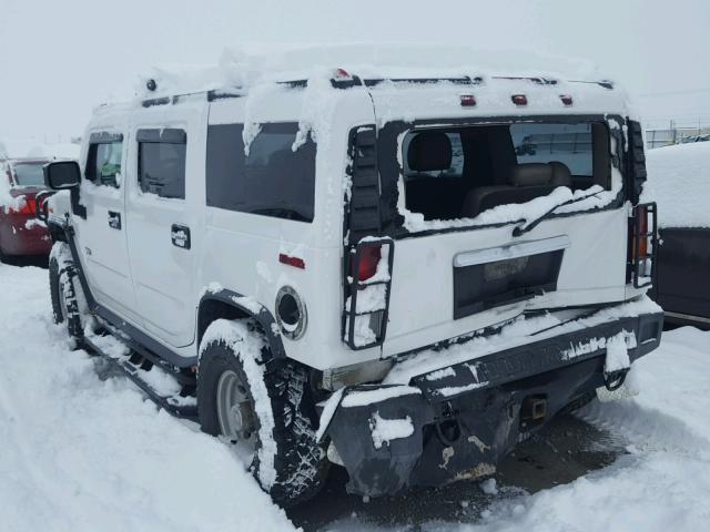 5GRGN23U44H111229 - 2004 HUMMER H2 WHITE photo 3