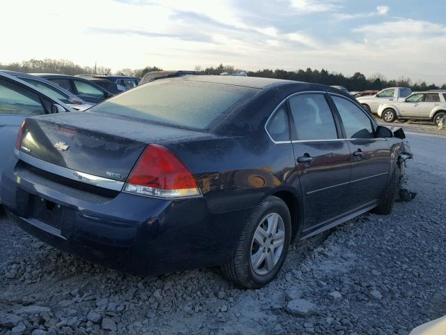 2G1WF5EK3B1152578 - 2011 CHEVROLET IMPALA LS BLUE photo 4