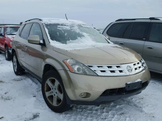 JN8AZ08W45W409291 - 2005 NISSAN MURANO SL GOLD photo 1