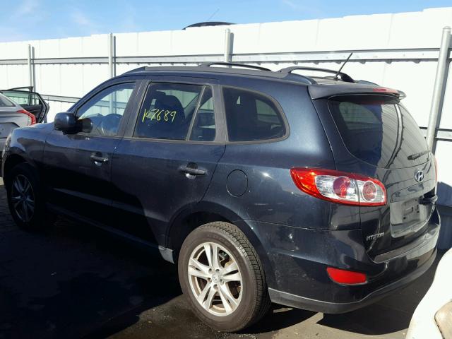 5NMSH4AG7AH357634 - 2010 HYUNDAI SANTA FE S BLUE photo 3