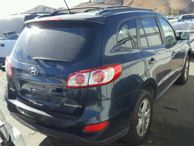 5NMSH4AG7AH357634 - 2010 HYUNDAI SANTA FE S BLUE photo 4