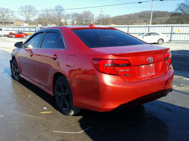 4T1BF1FK1EU734700 - 2014 TOYOTA CAMRY L RED photo 3