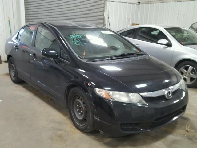 2HGFA1F50BH508873 - 2011 HONDA CIVIC LX BLACK photo 1