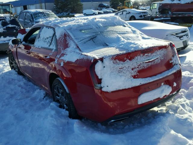 2C3CCAGG0HH588295 - 2017 CHRYSLER 300 S RED photo 3