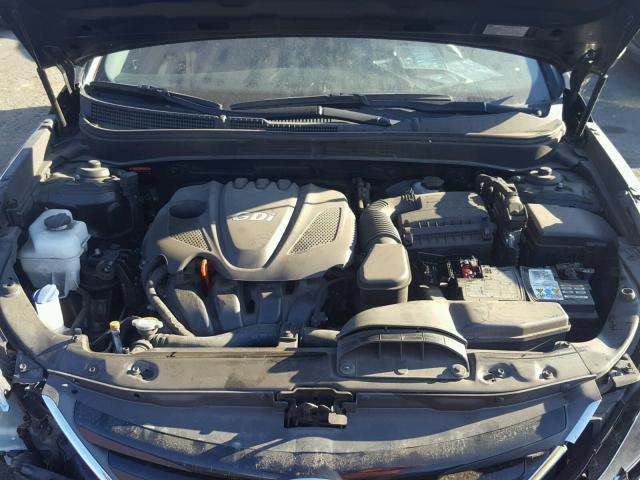 5NPEB4AC6EH836941 - 2014 HYUNDAI SONATA GLS BLACK photo 7