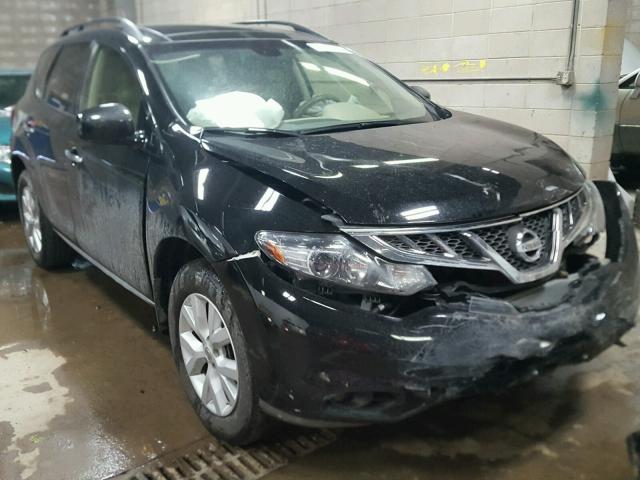 JN8AZ1MW7CW237198 - 2012 NISSAN MURANO S BLACK photo 1