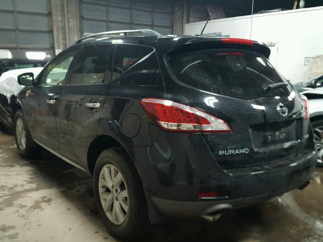 JN8AZ1MW7CW237198 - 2012 NISSAN MURANO S BLACK photo 3