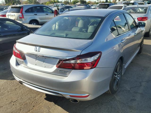 1HGCR2F1XHA141258 - 2017 HONDA ACCORD SPO SILVER photo 4