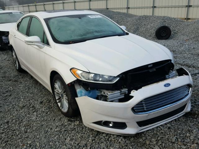 3FA6P0HD5ER198052 - 2014 FORD FUSION SE WHITE photo 1