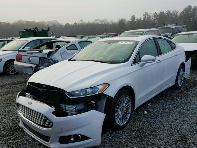 3FA6P0HD5ER198052 - 2014 FORD FUSION SE WHITE photo 2