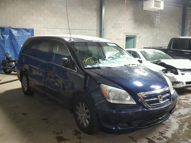 5FNRL38276B086262 - 2006 HONDA ODYSSEY LX BLUE photo 1