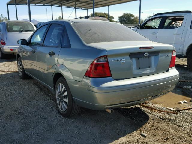 1FAFP34N06W123791 - 2006 FORD FOCUS ZX4 GREEN photo 3