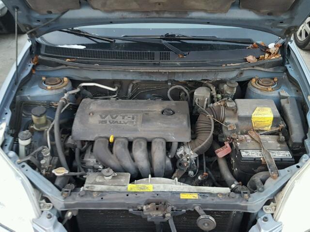 2T1KR32E53C072055 - 2003 TOYOTA MATRIX BLUE photo 7