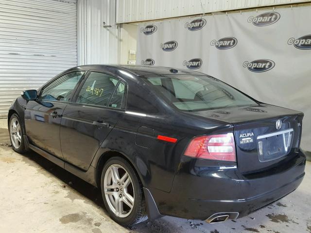 19UUA66208A018662 - 2008 ACURA TL BLACK photo 3