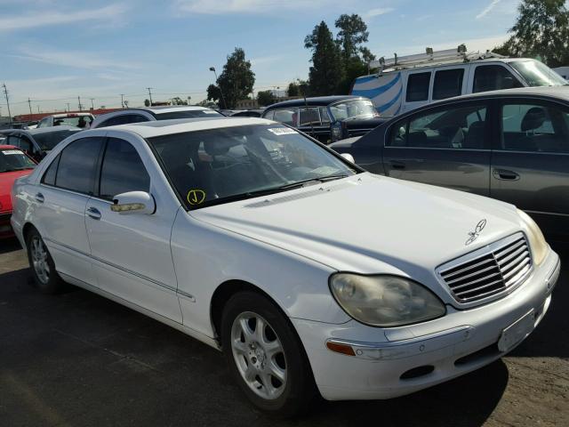 WDBNG70J31A166543 - 2001 MERCEDES-BENZ S 430 WHITE photo 1