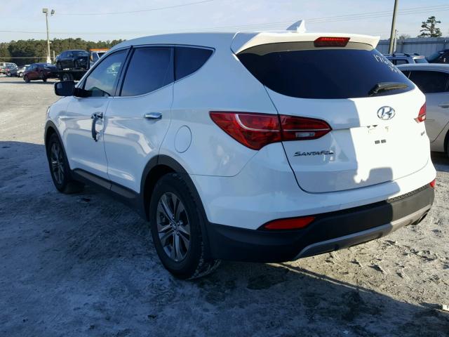 5XYZU3LBXDG090980 - 2013 HYUNDAI SANTA FE S WHITE photo 3