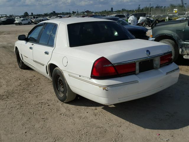 2MEFM75W3XX675341 - 1999 MERCURY GRAND MARQ WHITE photo 3