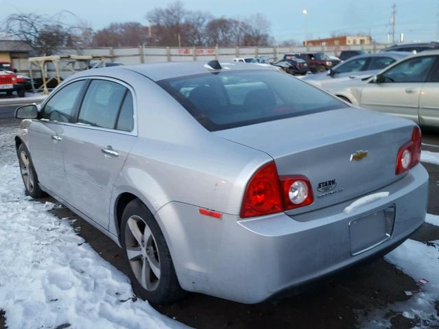 1G1ZC5E00CF244763 - 2012 CHEVROLET MALIBU 1LT SILVER photo 3