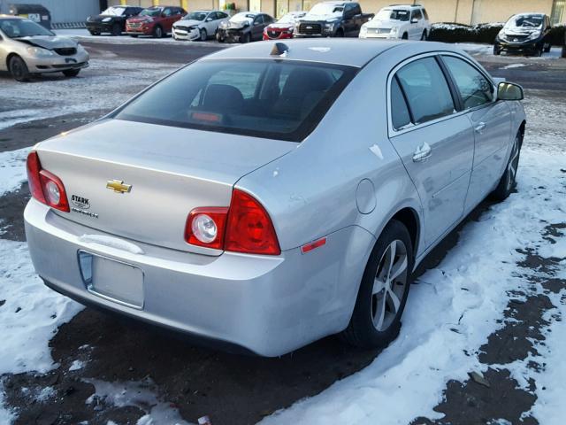 1G1ZC5E00CF244763 - 2012 CHEVROLET MALIBU 1LT SILVER photo 4