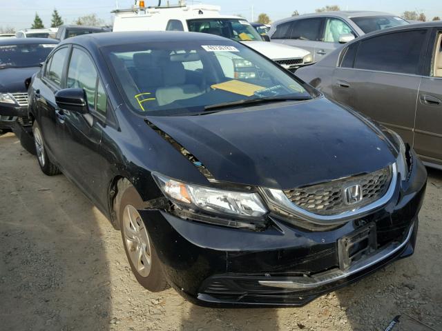 19XFB2F56EE224231 - 2014 HONDA CIVIC LX BLACK photo 1