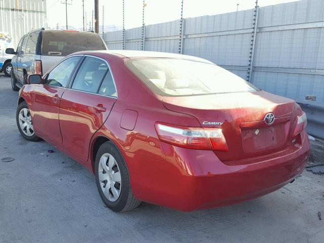 4T4BE46K69R112397 - 2009 TOYOTA CAMRY BASE RED photo 3