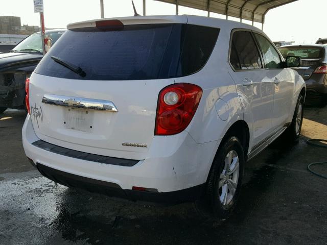 2CNALBEC7B6381703 - 2011 CHEVROLET EQUINOX LS WHITE photo 4