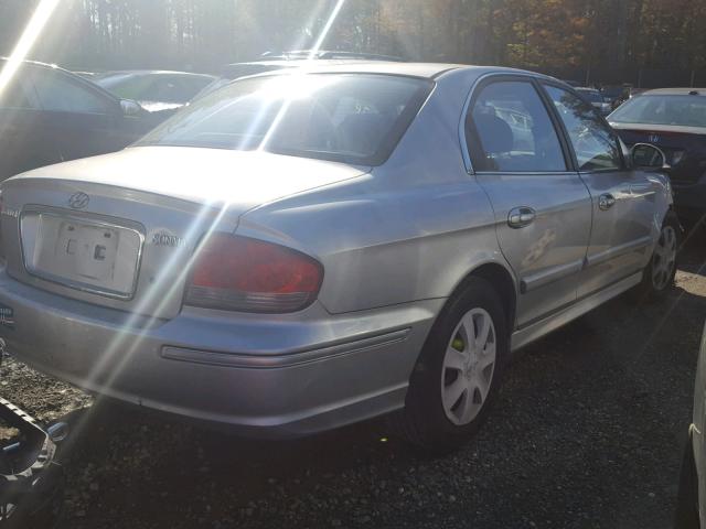 KMHWF25S72A659040 - 2002 HYUNDAI SONATA GL SILVER photo 4